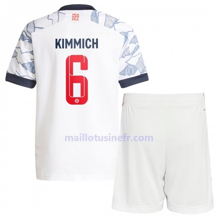 Maillot de Foot FC Bayern Munich Joshua Kimmich 6 Troisième 2021-22 - Enfant